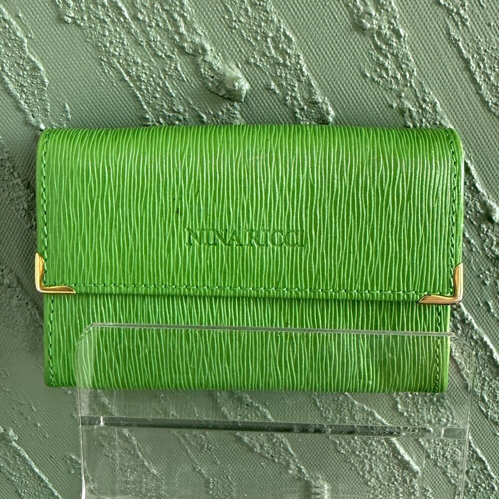 Nina Ricci Green Leather Wallet